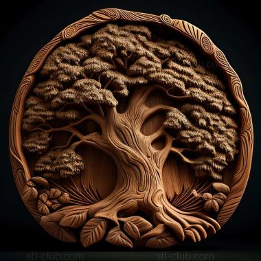 3D model oak (STL)